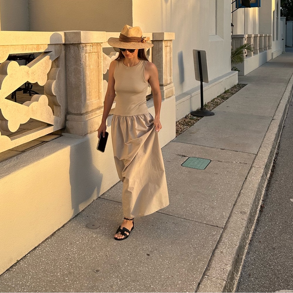 Mango Ribbed Beige Top - Picture 2 of 4